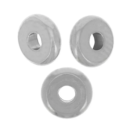 Perlas Heishi - disco plano 5x1,5 mm - Acero inoxidable 304 x20