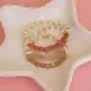 Cuentas redondas aplanadas de 4 x 3,5 mm - Acero inoxidable 303L Dorado x20