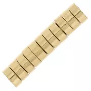 Discos Heishi - Disco Plano 2.5x1 mm - Acero Inoxidable Oro 304 x10