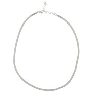 Gargantilla de malla espejo - serpiente plana 3,3 mm - Acero inoxidable 304 x46cm