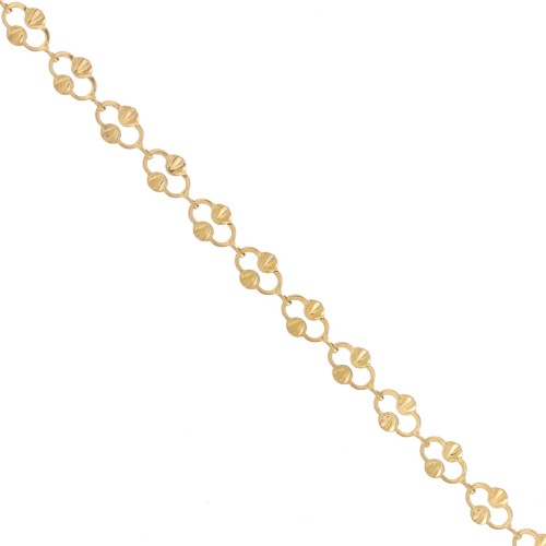 Cadena 6,4 mm - Acero inoxidable 304L Oro x99cm