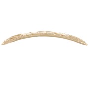 Inserto rectangular curvado 37x7,5mm - Patrón ornamental - 3 micras de oro plateado x1