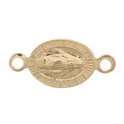 Distanciador ovalado 11,5x5 mm - 3 micras chapado en oro x1