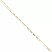 Cadena de eslabones alternados (1x1) 2,8 mm - Gold filled x20cm