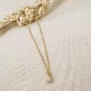 Colgante de símbolo de 8 mm con óxido de zirconio - & - Chapado en oro - Cristal x1