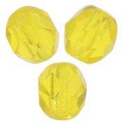 Facetadas 3 mm Lemon x50