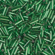 Bugles Miyuki 6 mm BGL-016 - Green Silver lined x10g|raw }}