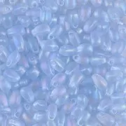 Gota larga Miyuki 3x5.5mm LDP-2135F - Zafiro claro transparente AB Mat x10g