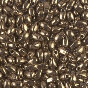 Cuentas largas Miyuki 3 x 5,5 mm LDP-457 - Bronce oscuro metalizado x 10 g