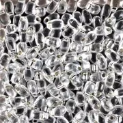 Gota larga Miyuki 3x5.5mm LDP-001- Cristal forrado de plata x10g