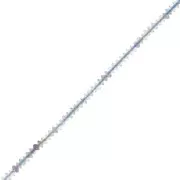 Cuentas de gemas redondas facetadas 2x1 mm - Fluorita x39cm