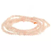 Cuenta redonda facetada 2 mm piedra preciosa - Sun Stone - Pierre de Soleil x40cm