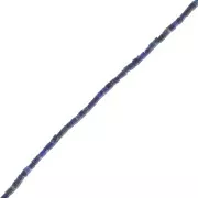 Cuentas cilíndricas de 1,2 mm de piedra preciosa - Lapislázuli x43cm