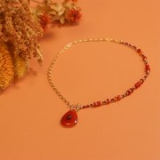 Colgante de piedra de pera 30x20mm - Amazonita x1