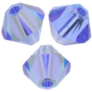 Toupies en cristal PureCrystal 5328 4 mm Sapphire AB x50|raw }}