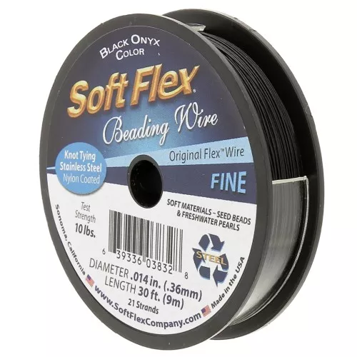 Alambre de 21 hebras de 0,36 mm - Soft Flex Fine - Negro x9m