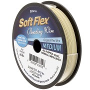 Cable de acero de 49 hebras de 0,48 mm - Soft Flex Medium - Beige x9m|raw }}