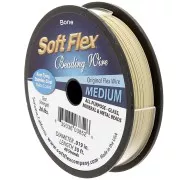 Cable de acero de 49 hebras de 0,48 mm - Soft Flex Medium - Beige x9m
