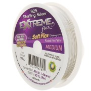Hilo Alambre 19 hilo 0,48 mm - Soft Flex Extreme Medium - Chapado en plata 925 x9m|raw }}