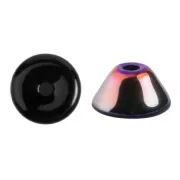 Cuentas de cristal Konos® by Pucca® by Puca® 4x2 mm - Jet Sliperit x10g