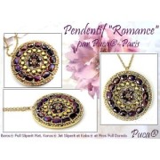 Cuentas de cristal Konos® by Pucca® by Puca® 4x2 mm - Jet Marea Mat x10g