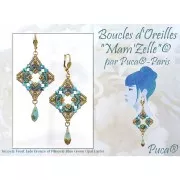 Arcos® by Puca® 5x10 mm - Frost Jade Capri Gold x10g