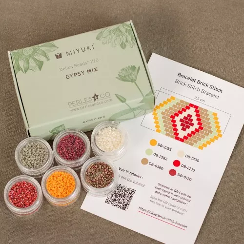 Kit de cuentas Miyuki By Perles & Co - Miyuki Delica 11/0 Gypsy Mix