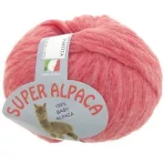 Lana de Super Alpaca n°040 - 100% Natural - Rojo claro moteado x40g