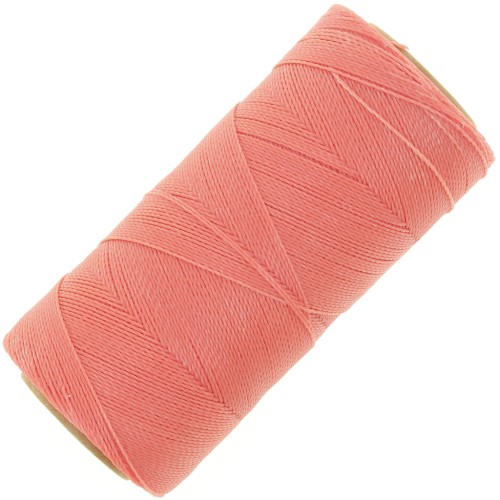 Bobina de hilo encerado Linhasita para micro macramé 0.5 mm - Coral (640) x335m