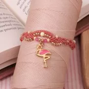 Bobina de hilo encerado Linhasita para micro macramé 0.5 mm - Coral (640) x335m