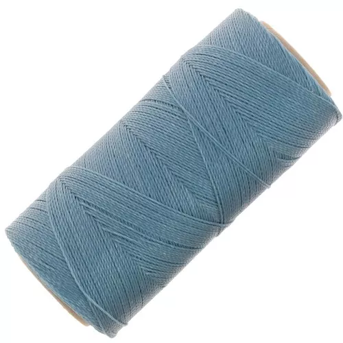 Bobina de hilo encerado Linhasita para micro macramé 0.5 mm - Gris azulado (549) x335m
