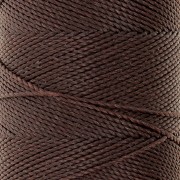 Bobina de hilo encerado Linhasita para micro macramé 1 mm - Cacao (667) x168m