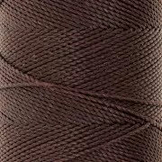 Bobina de hilo encerado Linhasita para micro macramé 1 mm - Cacao (667) x168m