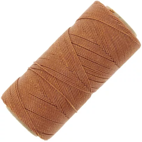 Bobina de hilo encerado Linhasita para micro macramé 1 mm - Ámbar (388) x168m