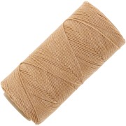 Bobina de hilo encerado Linhasita para micro macramé 1 mm - Beige dorado (602) x168m|raw }}