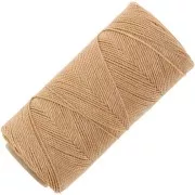 Bobina de hilo encerado Linhasita para micro macramé 1 mm - Beige dorado (602) x168m