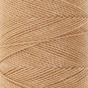 Bobina de hilo encerado Linhasita para micro macramé 1 mm - Beige dorado (602) x168m