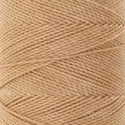 Bobina de hilo encerado Linhasita para micro macramé 1 mm - Beige dorado (602) x168m