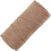 Bobina de hilo encerado Linhasita para micro macramé 1 mm - Cappuccino (65) x168m