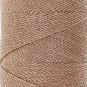 Bobina de hilo encerado Linhasita para micro macramé 1 mm - Cappuccino (65) x168m