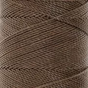 Bobina de hilo encerado Linhasita para micro macramé 1 mm - Marrón sepia (389) x168m