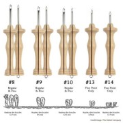 Aguja Punch Needle Oxford tamaño 8 fino - aguja mágica para bordar fácilmente x1