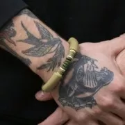 Cuentas arandalas Heishi 8x1 mm - Mix Verde - Marrón x39cm