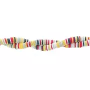 Blanco - Cuentas de arcilla polimérica Heishi 6x1mm Mix Ochre - White - Dark Blue x39cm Cuentas de arcilla polimérica Heishi 6x1mm Mix Ochre - White - Dark Blue x39cm