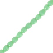 Cuentas de vidrio facetadas 4x4mm - Liquen x43cm