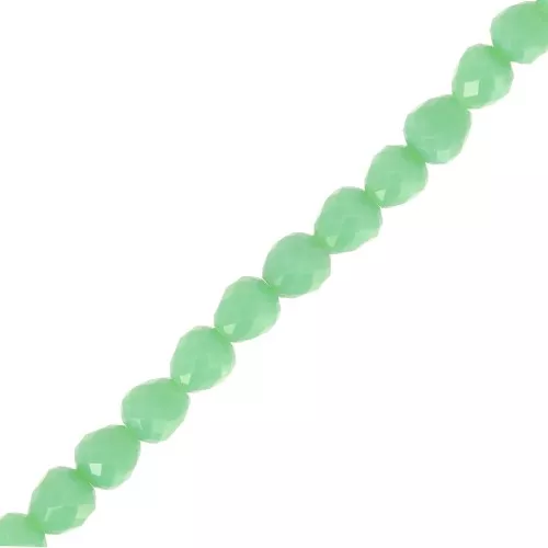 Cuentas de vidrio facetadas 4x4mm - Liquen x43cm