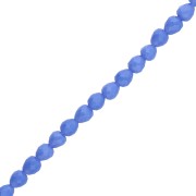 Cuentas de vidrio facetadas pera 4x4mm - Azul Real x43cm
