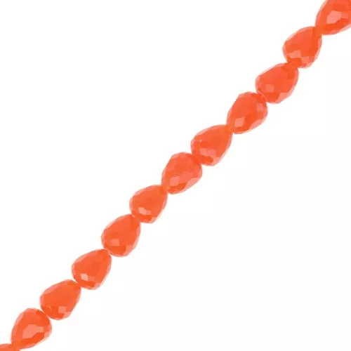 Perlas de vidrio facetadas 4x4mm - Jacinto x43cm