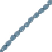 Perlas de vidrio facetado 4x4mm - Azul Gris x43cm|raw }}