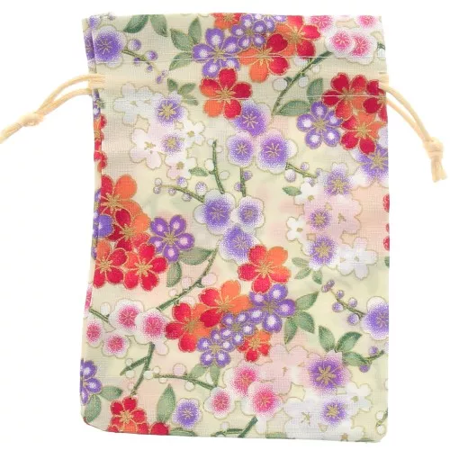 Estuche de poliéster para joyas 95x140 mm - Crudo - Violeta - Rojo x1